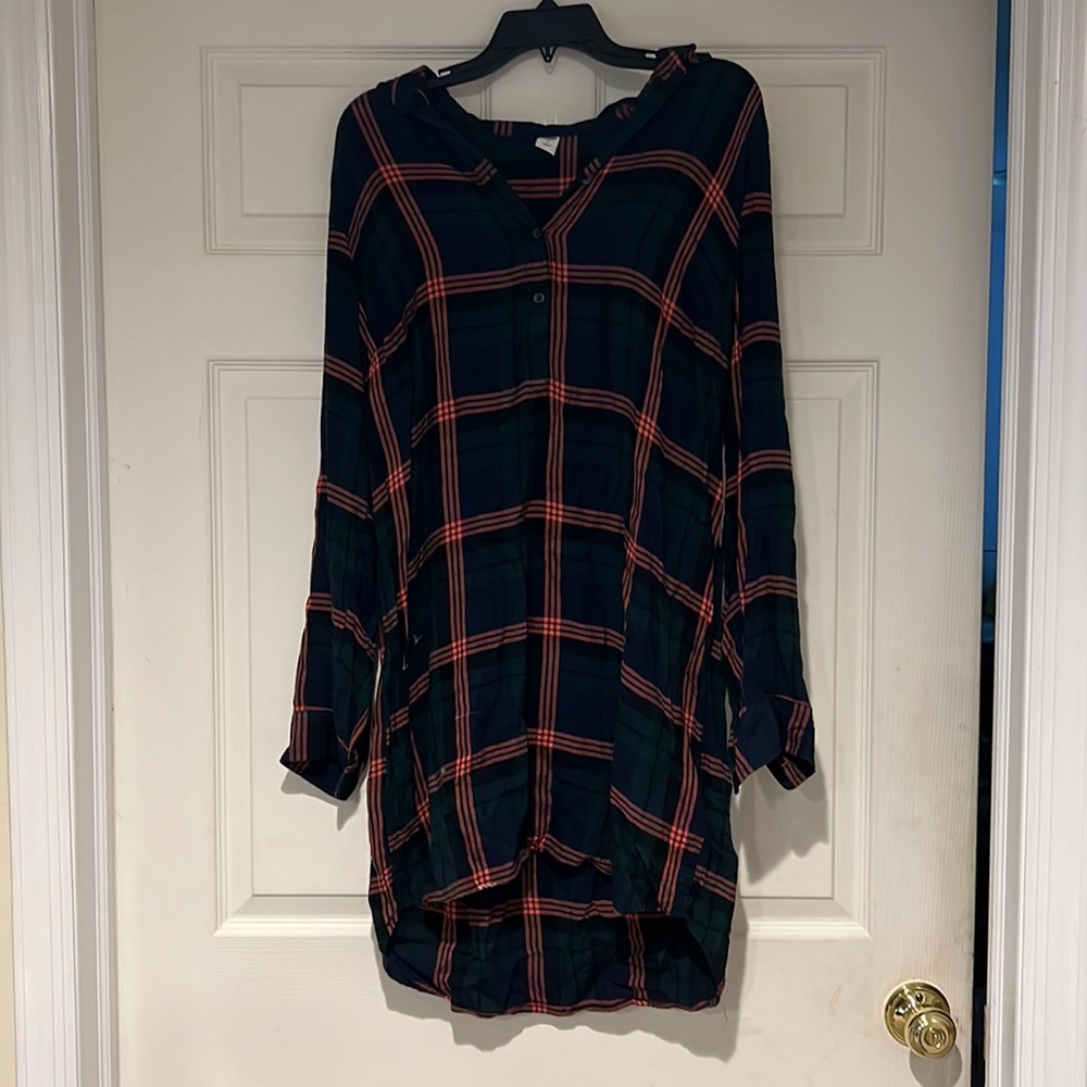 Old Navy Plaid Tunic Dress